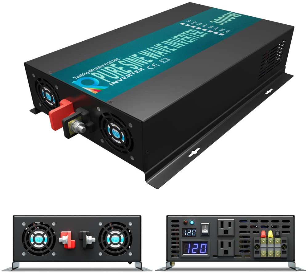 Inverter Pure Sine Wave 60Hz 120V 3000W - Zuivere Sinus Omvormer 3000W Zonnepaneel Power