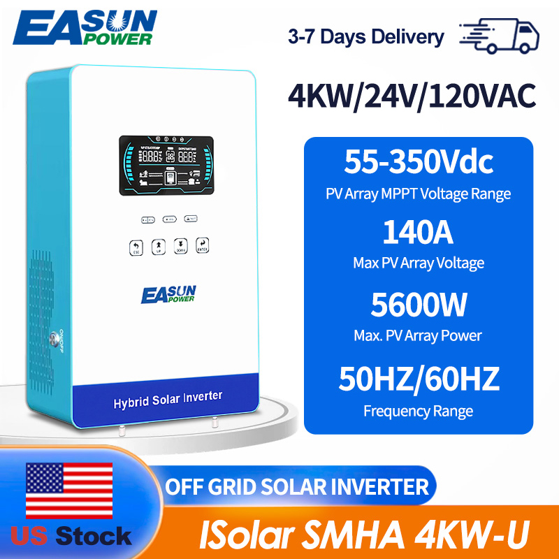 Grid Tie Inverter Limiter 2000W - EASUN POWER 4000W 24V Off Grid