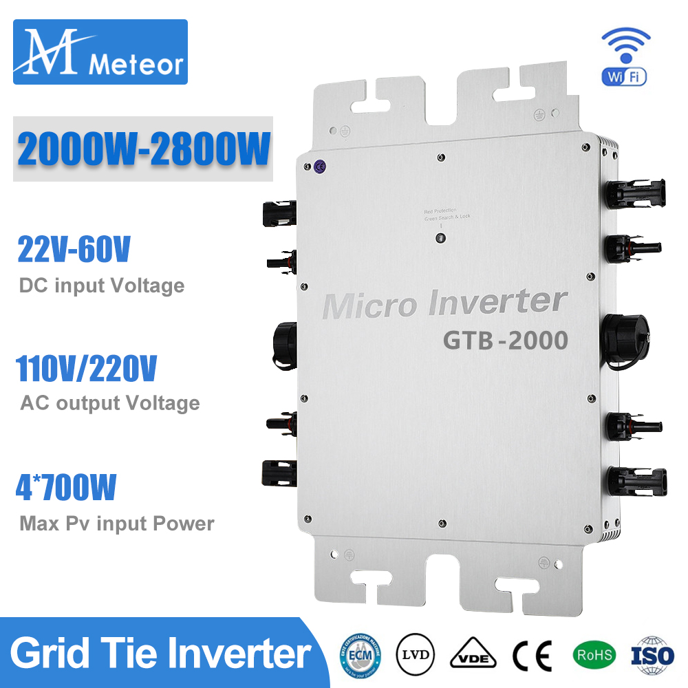 Grid Tie Inverter Limiter 2000W - 2000W 2400W 2800W Micro-Omvormer 110V Of