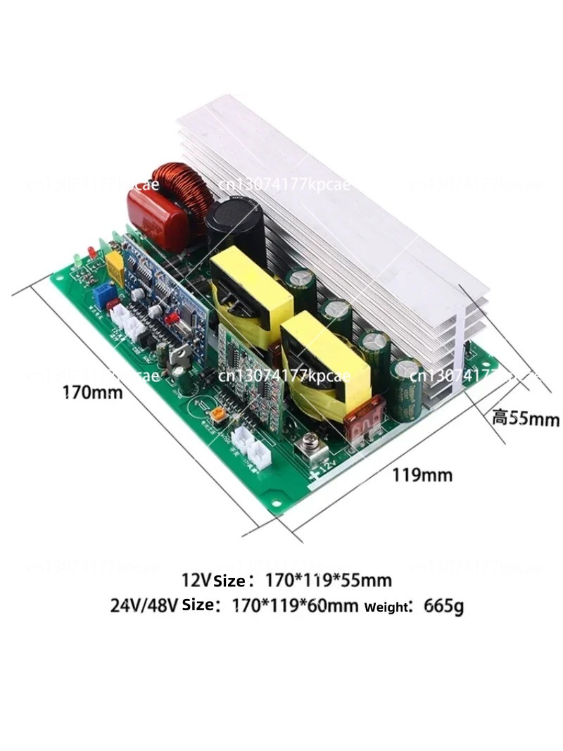 Pure Sine Wave Inverter Board 24V 48V - 750W 1000W Zuivere Sinus Inverter DC