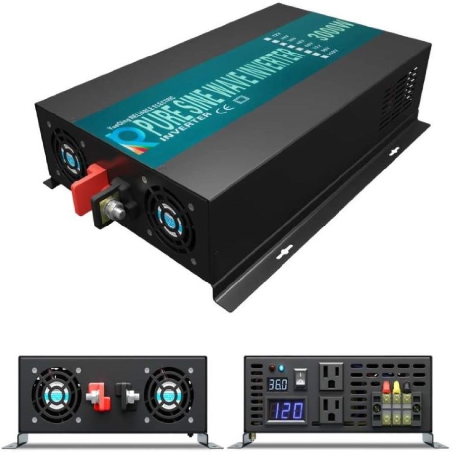 Inverter Pure Sine Wave 60Hz 120V 3000W - Zuivere Sinus Omvormer 3000W Zonnepaneel Generator