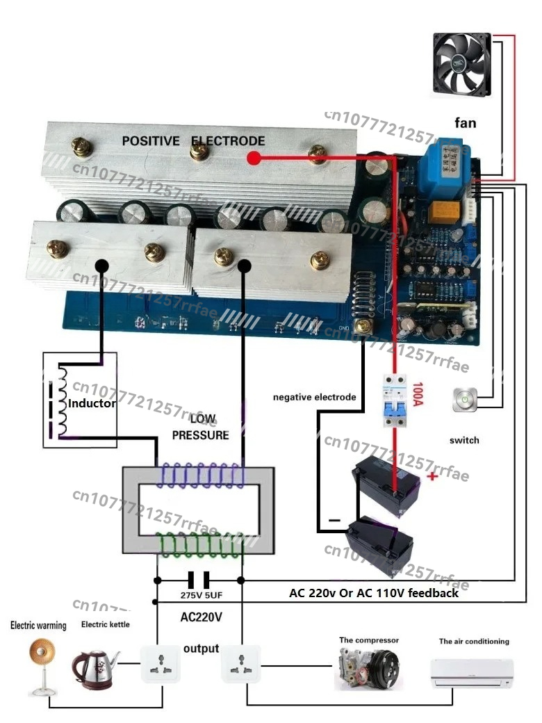 12v 24v 36v 48V 60v 72v DC naa - Pure Sine Wave Inverter Board 24V 48V recensie en prijs