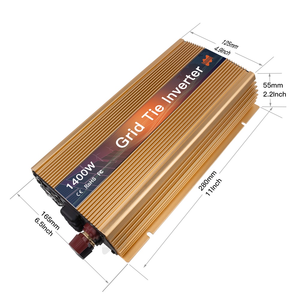 1000-1400W Grid Tie Micro Sola - Micro Inverter 1400W Solar Grid Tie recensie en prijs