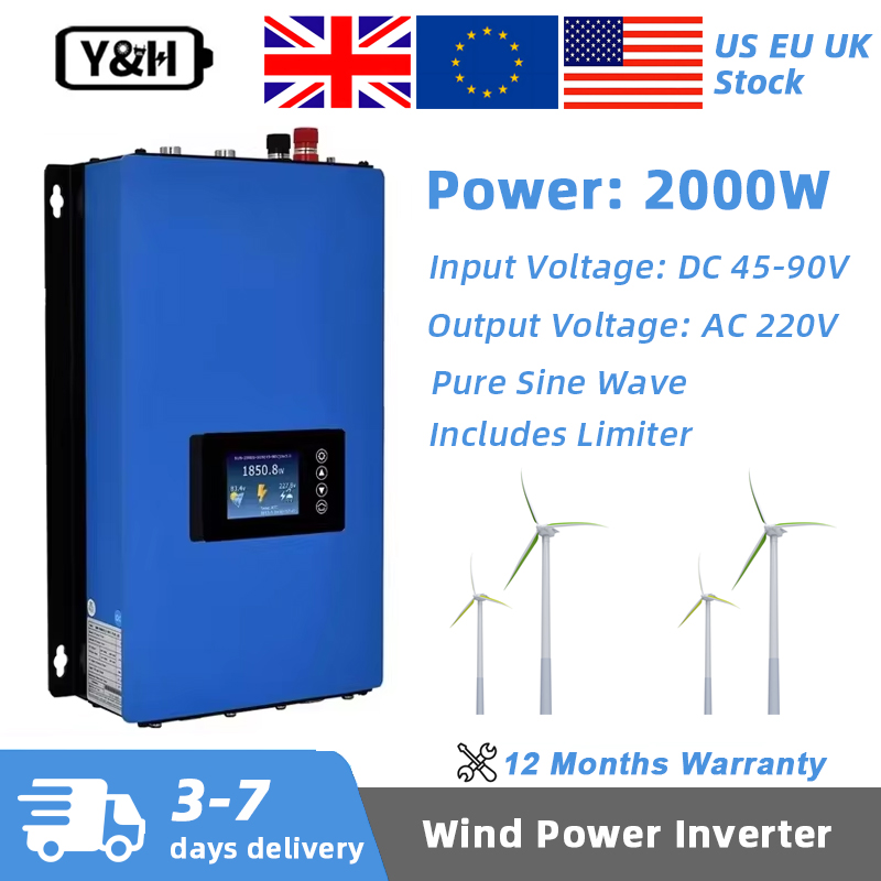 Y&H 2000W MPPT Windenergie On  - Grid Tie Inverter Limiter 2000W recensie en prijs