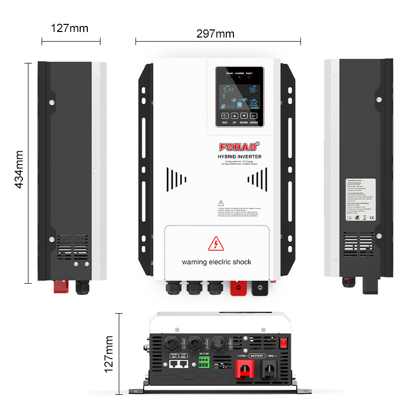 Fchao Solar Hybride Omvormer 3 - Hybrid Solar Inverter 5.5Kw Mppt 48V recensie en prijs