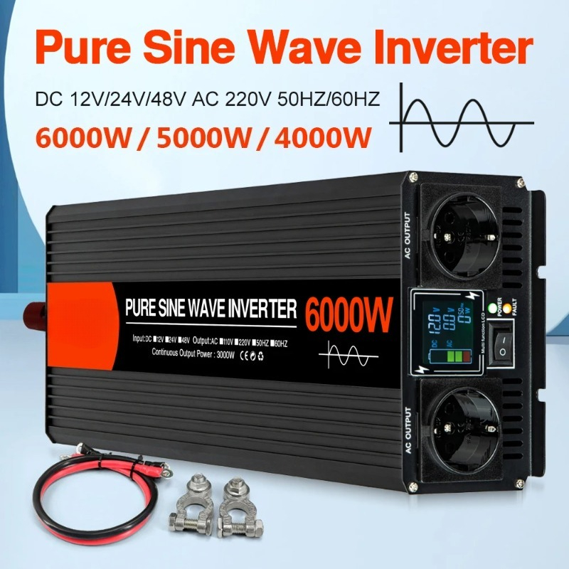 Zuivere Sinusgolf Solar Invert - Pure Sine Wave Inverter 5000W 48V 220V recensie en prijs