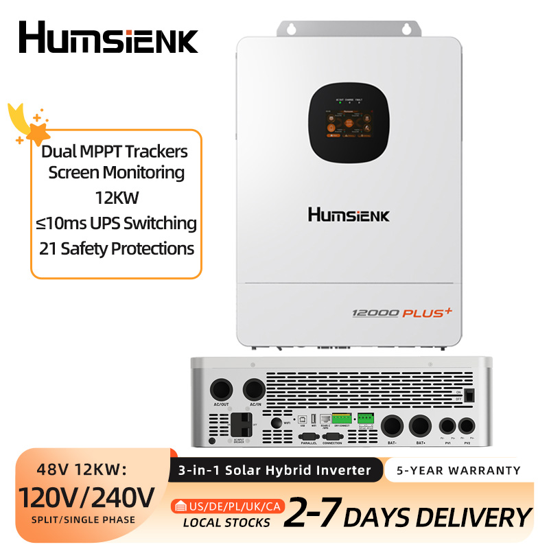 Humsienk 48V 12KW/8KW 3-in-1 S - Mppt Hybrid Inverter 48V 8Kw 3 Phase recensie en prijs
