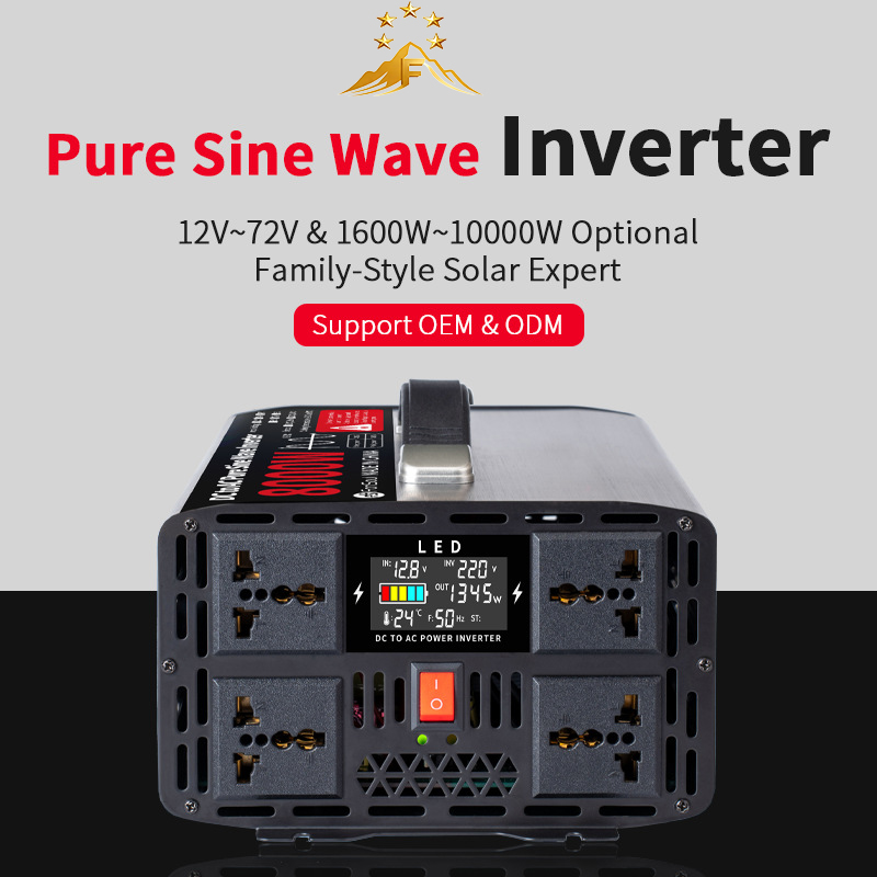 5KW 6KW 8KW Zuivere Sinusgolf  - Pure Sine Wave Inverter 5000W 48V 220V recensie en prijs