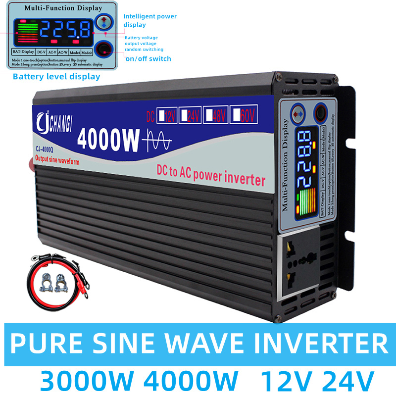 Zuivere Sinus Omvormer 12V 220 - Inverter Pure Sine Wave 60Hz 120V 3000W recensie en prijs