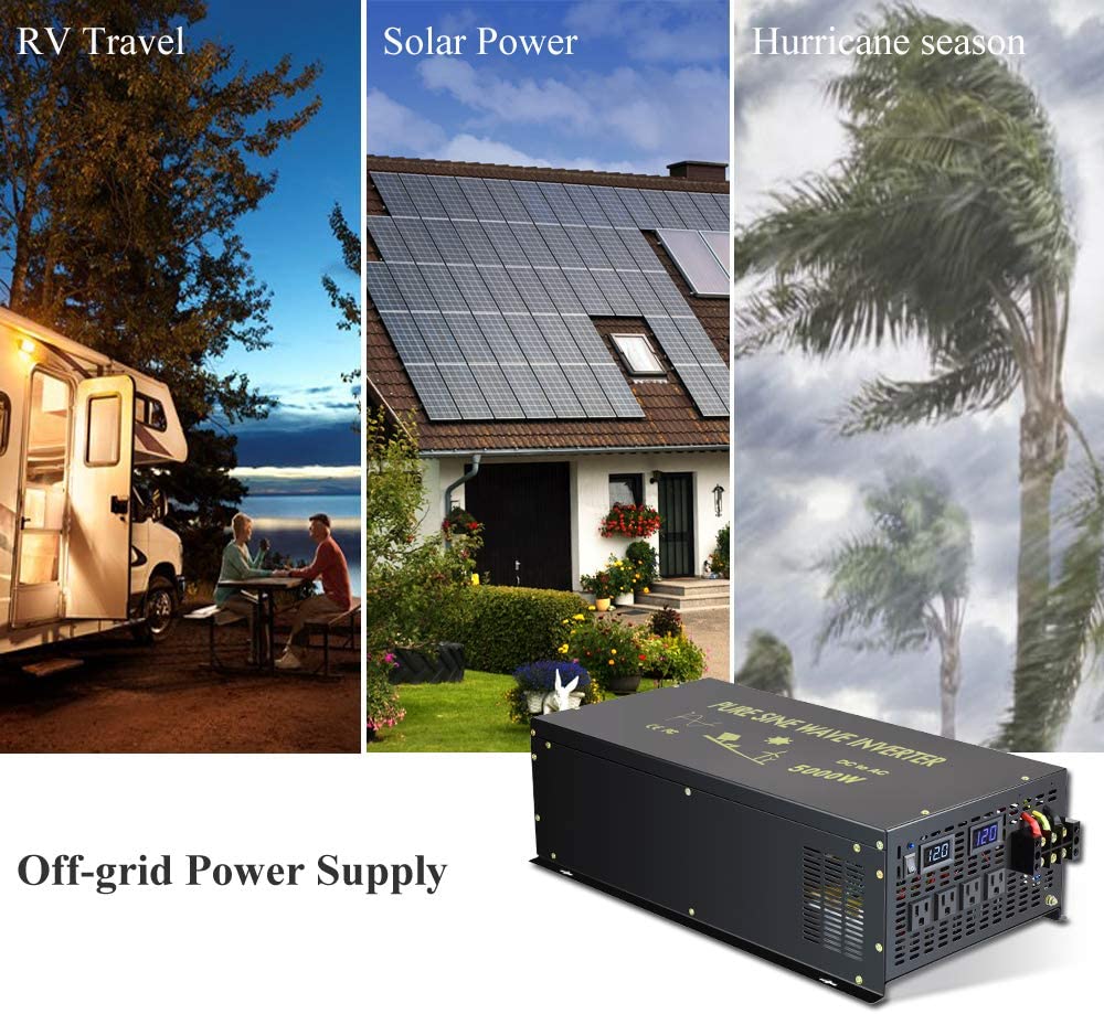 Off Grid Zuivere Sinus Omvorme - Pure Sine Wave Inverter 5000W 48V 220V recensie en prijs