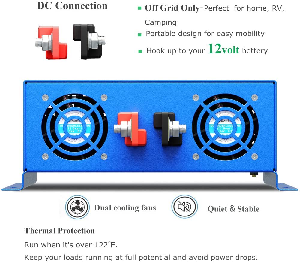Zuivere Sinus Omvormer 3000W 2 - Inverter Pure Sine Wave 60Hz 120V 3000W recensie en prijs